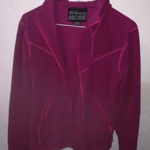 Dark pink fleece jacket XS